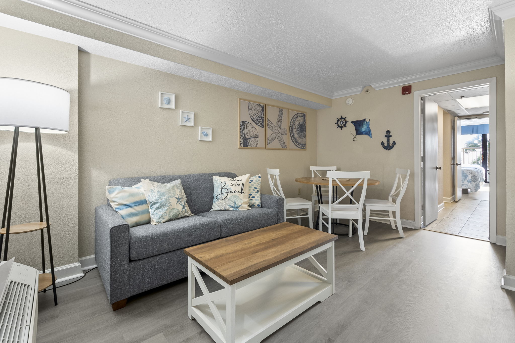 Living room with sleeper sofa