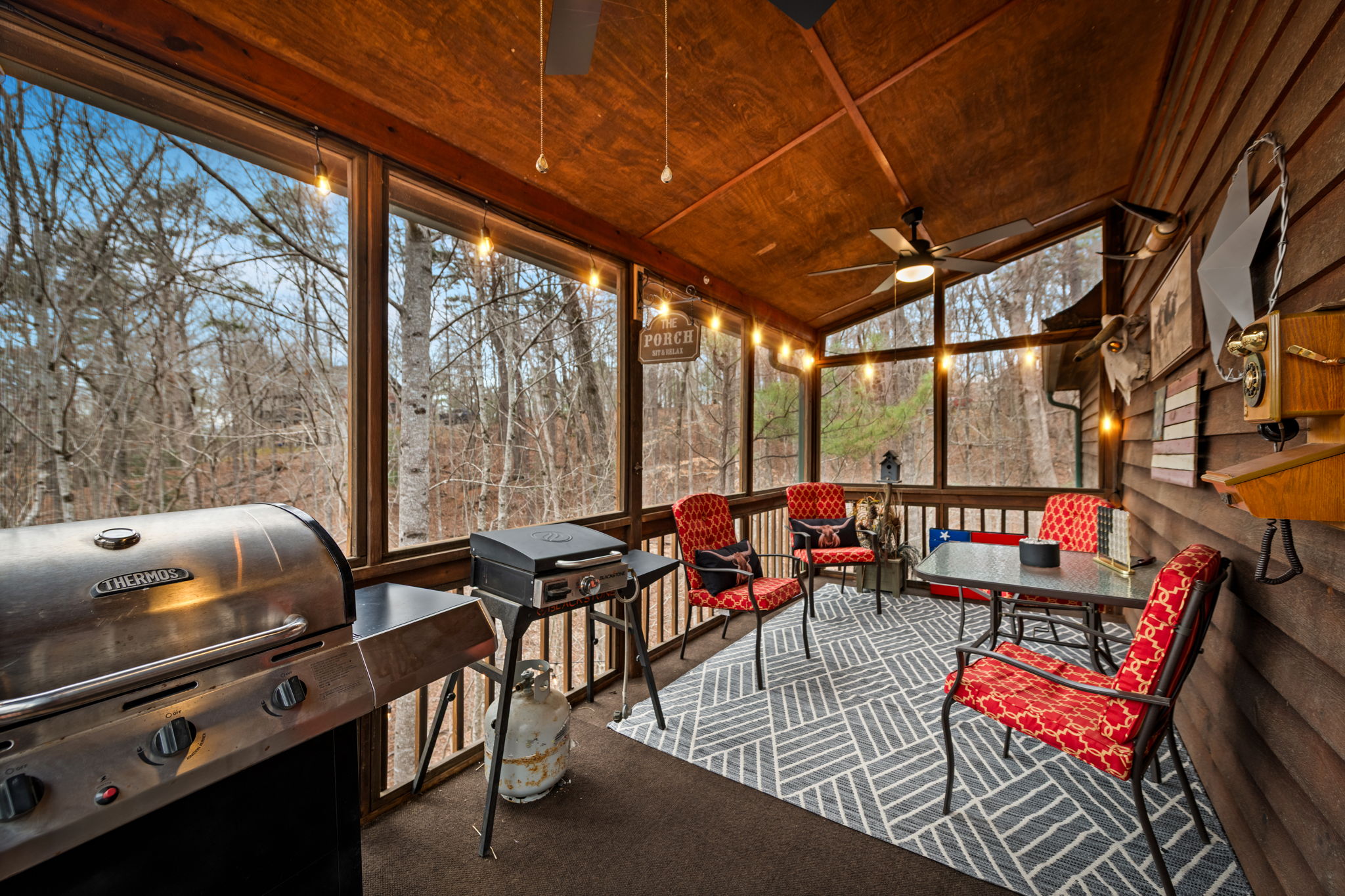 Unwind on the porch, the perfect spot to relax and take in the surroundings.