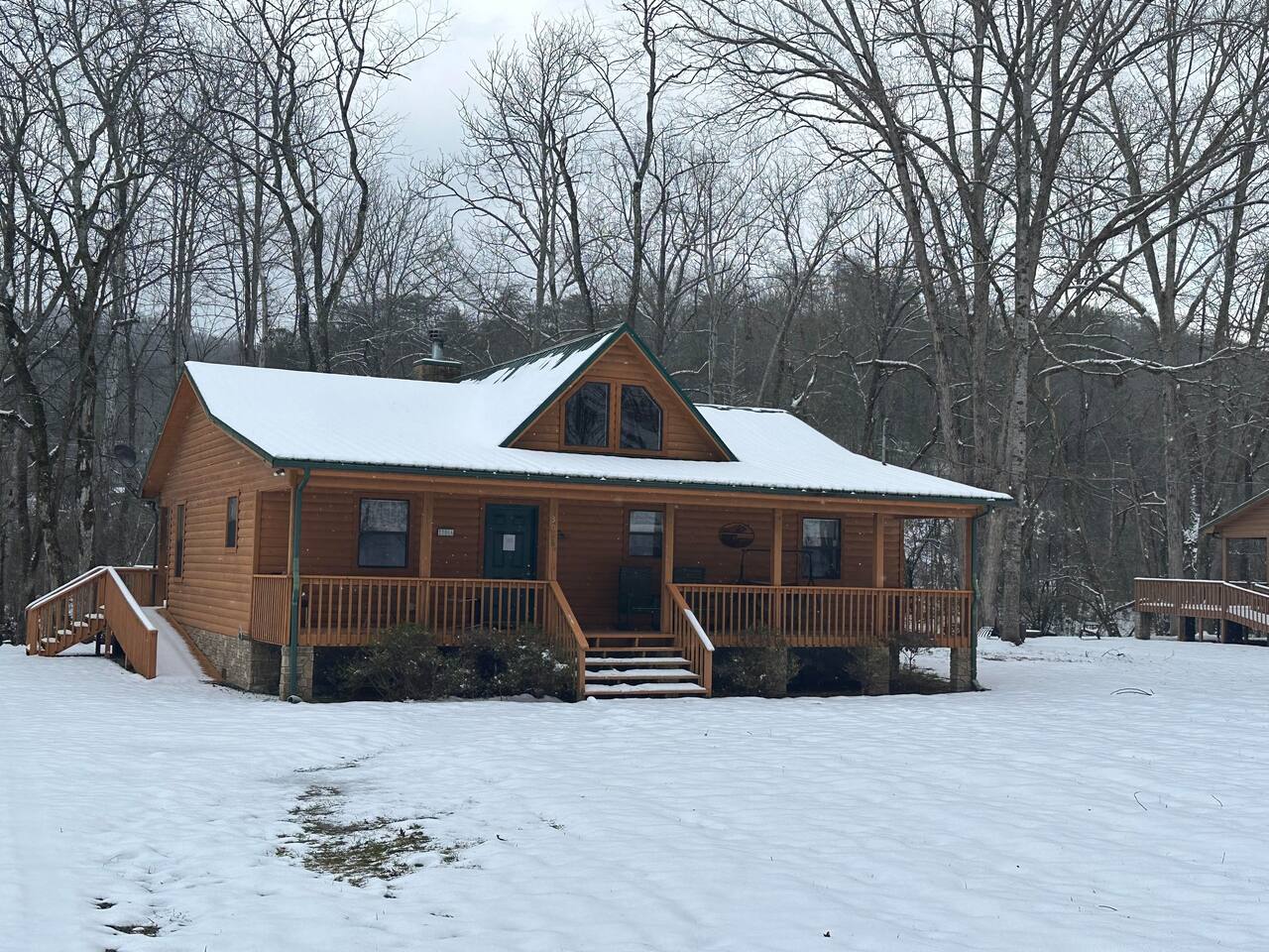 Cabin in the snow