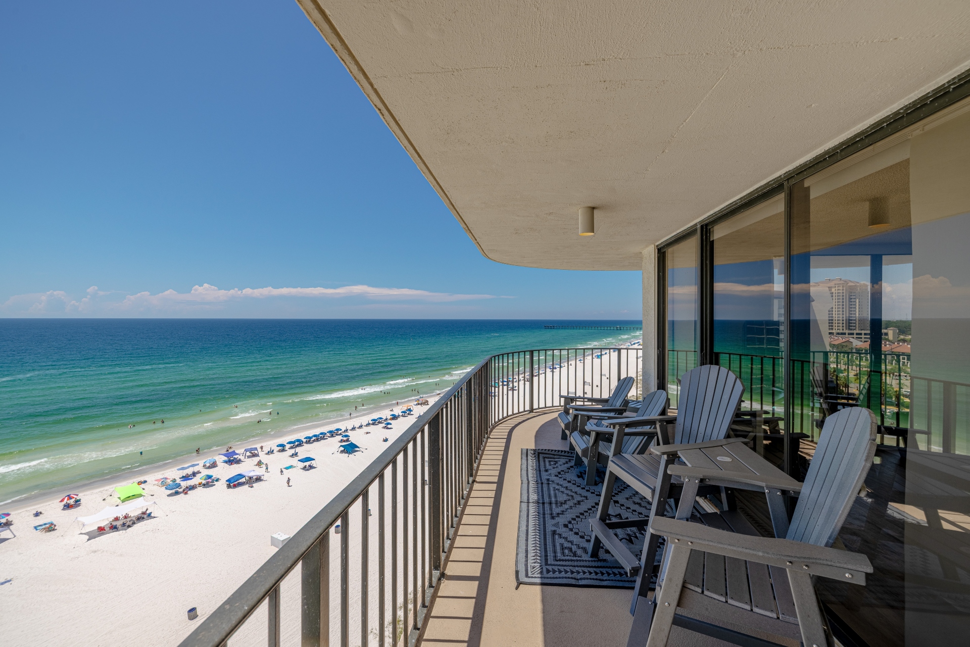Magnificent 10th floor views from our wrap-around balcony