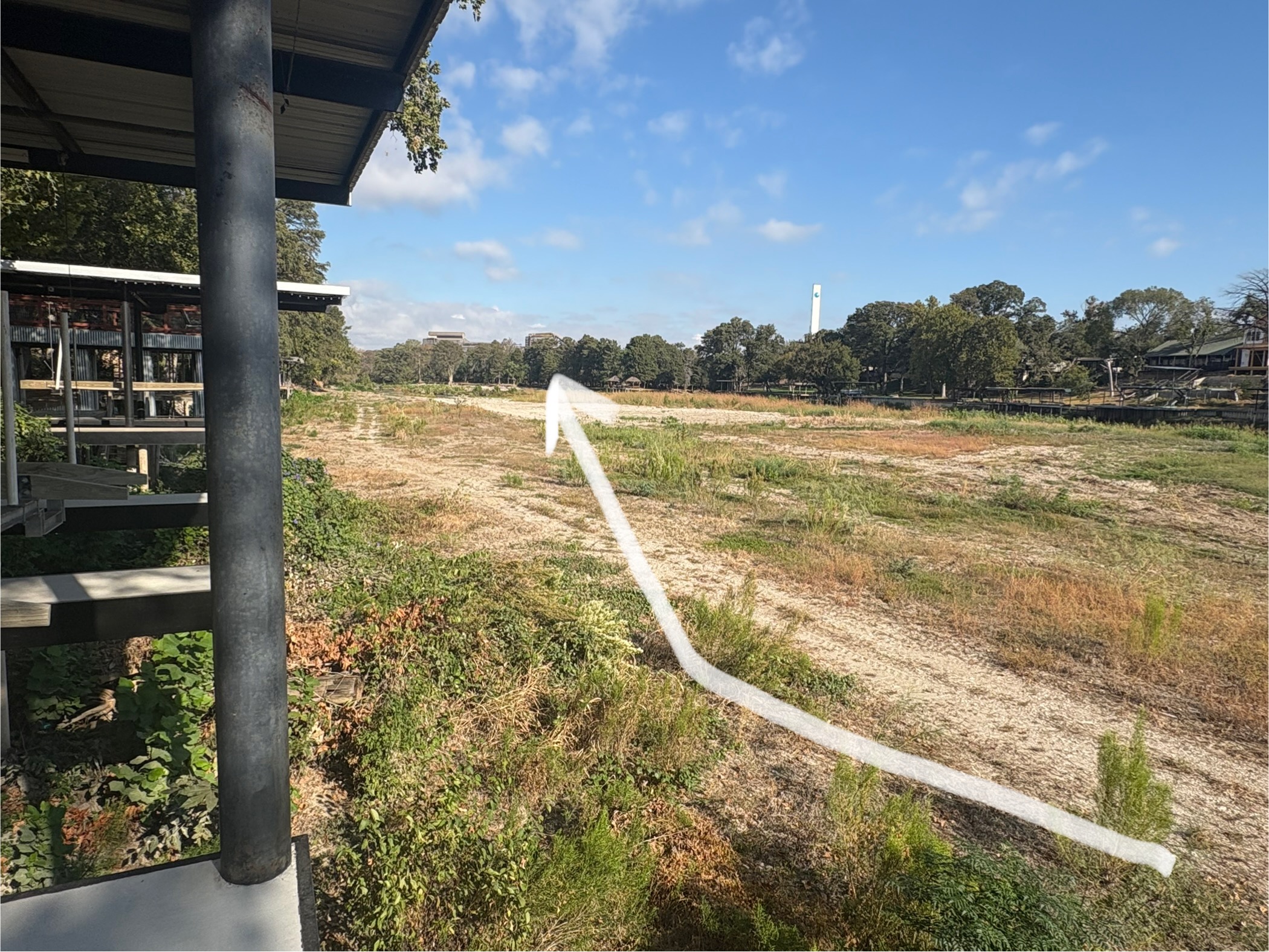 First walking path to river (October 2025)