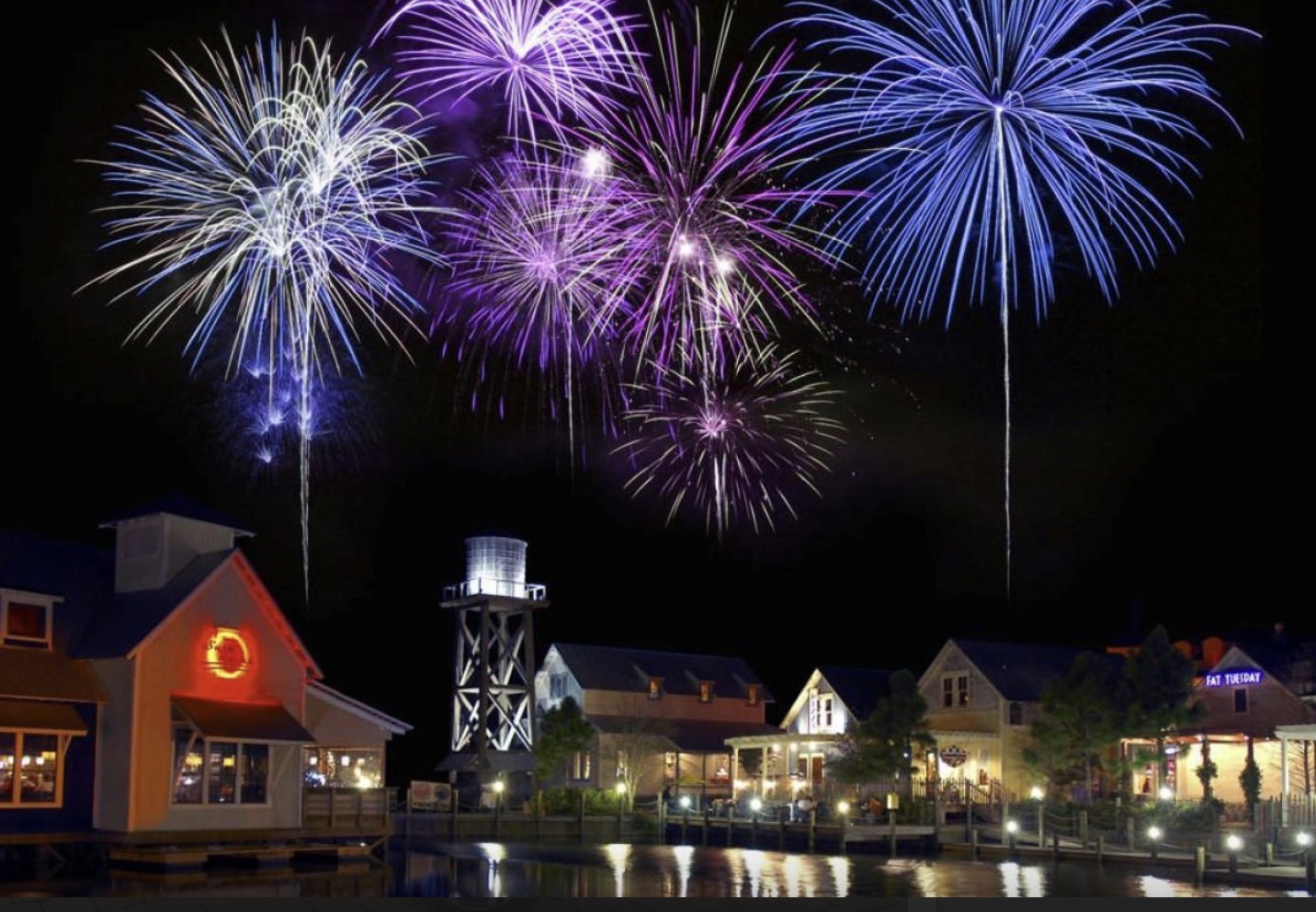 Baytowne Wharf activities, restaurants, and bars within walking distance or short golf cart ride away