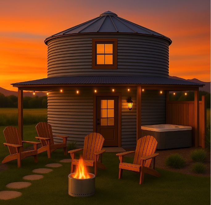 Rendering of the large silos  (coming Spring '26)