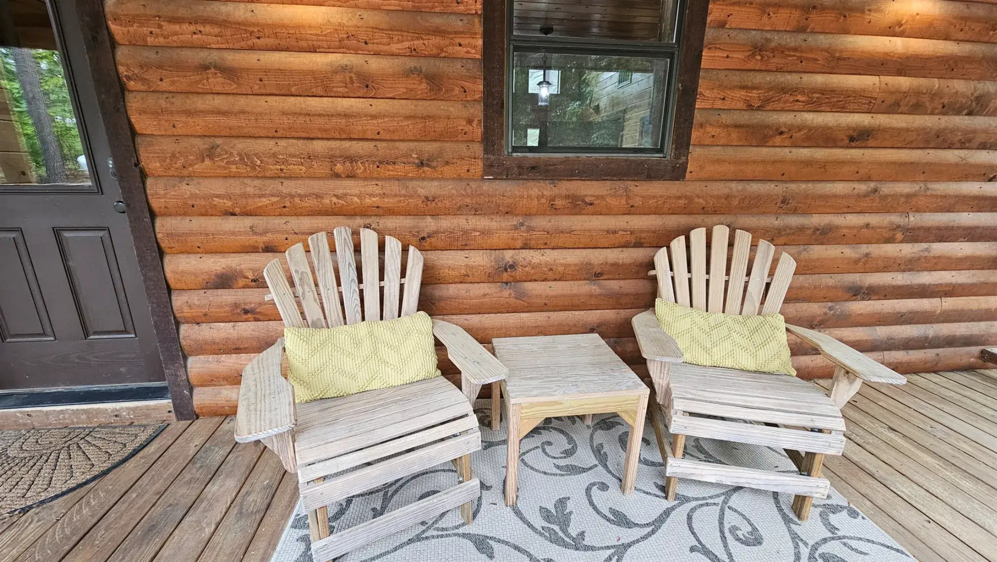 Enjoy the peace and quiet from the front porch.