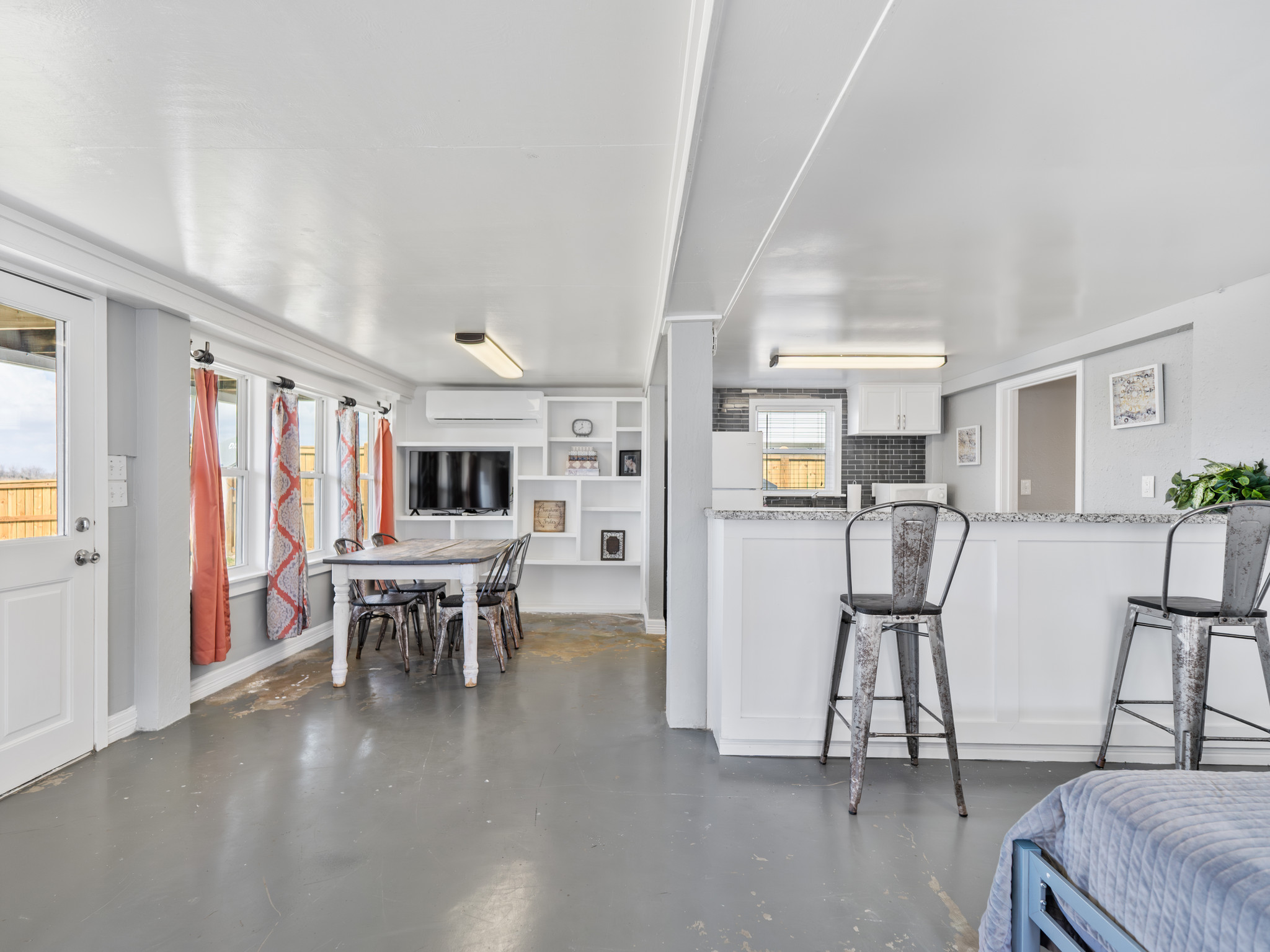 Downstairs kitchen/dining area