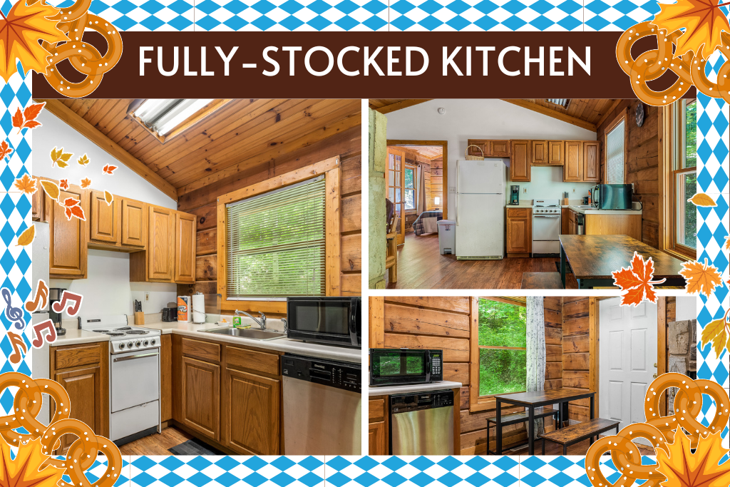 Whip up anything from pancakes to pasta in the fully stocked kitchen