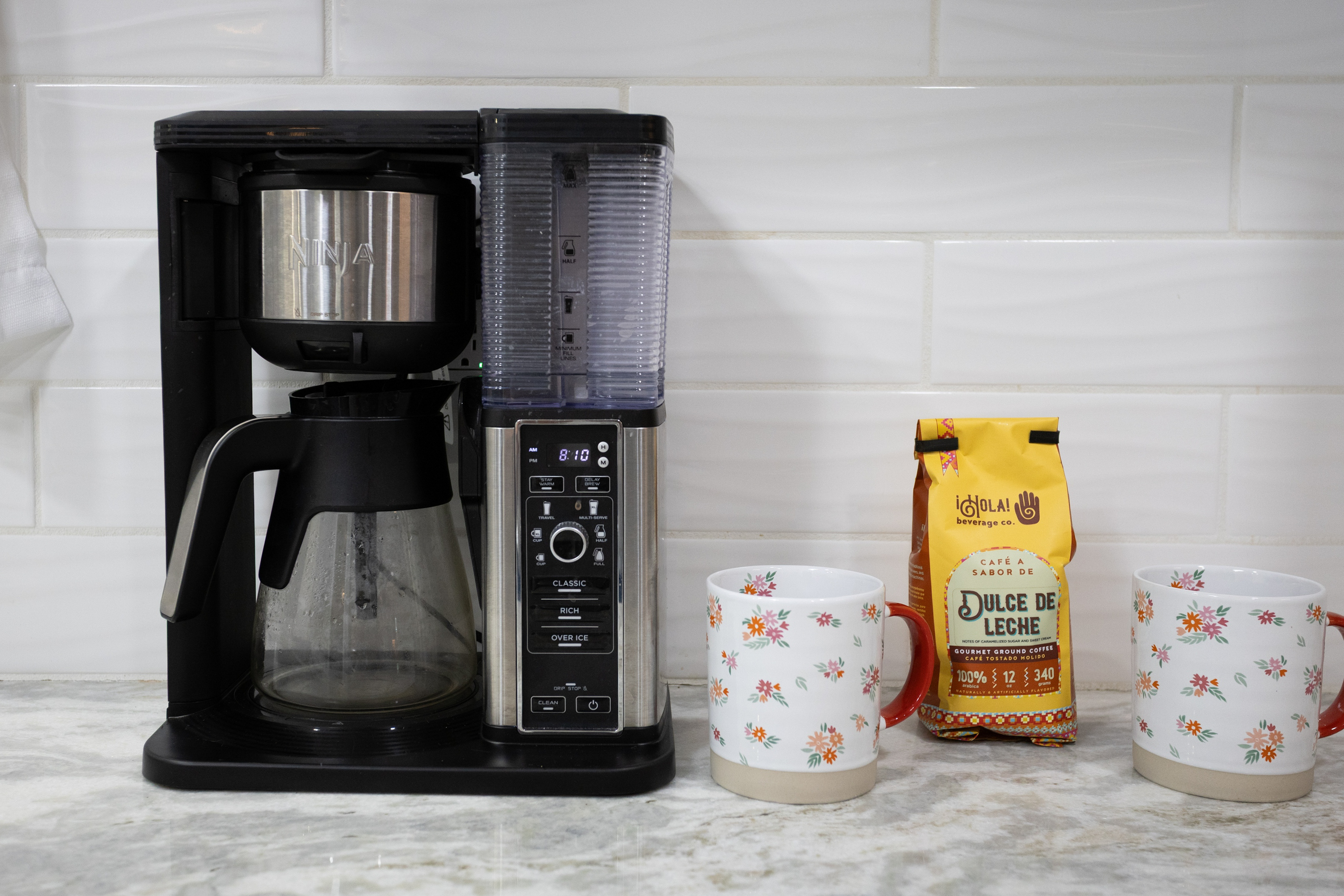 Your morning brew, ready and waiting.