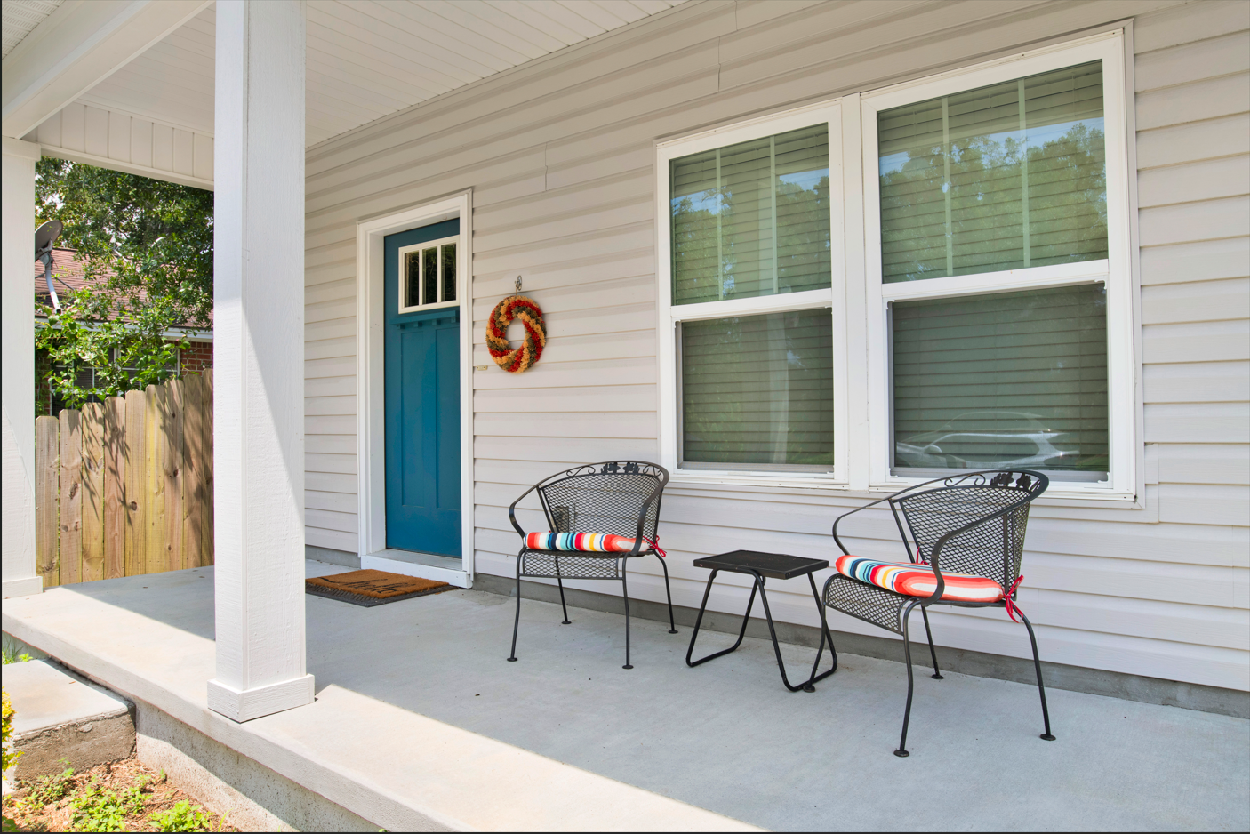 Enjoy front  porch morning coffee