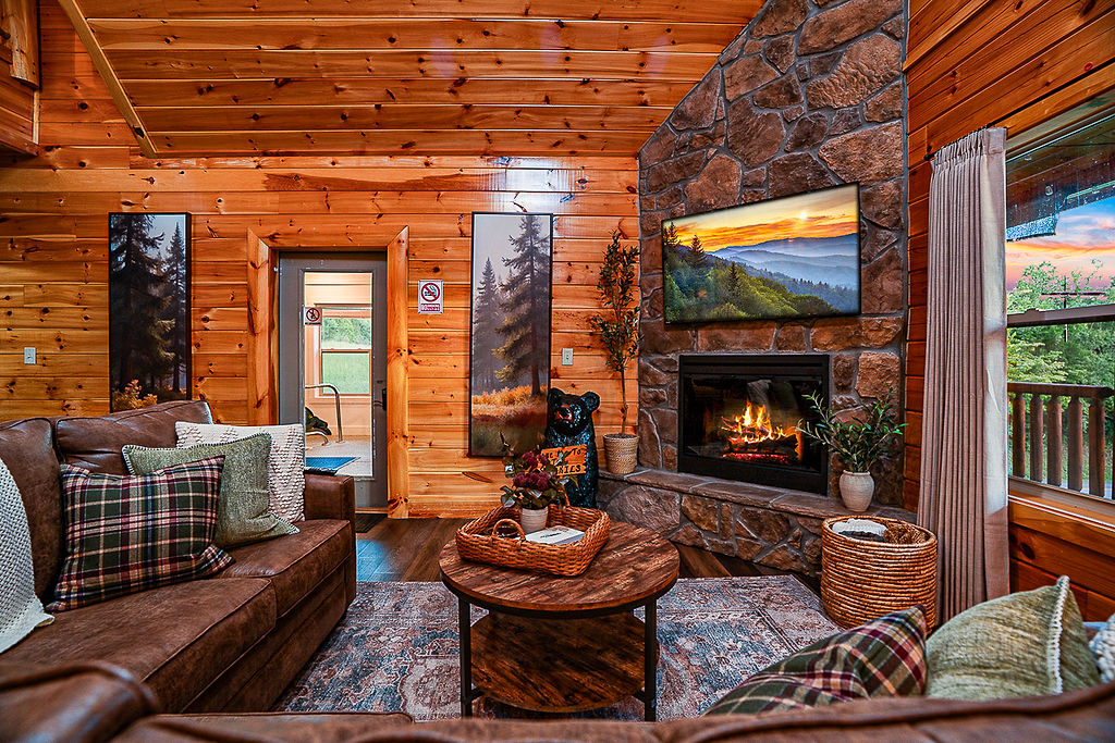 Warm and inviting family room to enjoy time together.