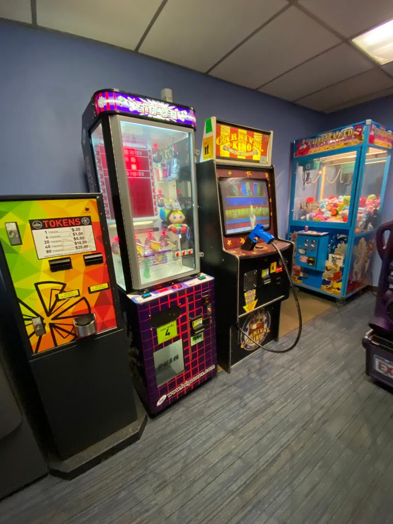 Enjoy the arcade room