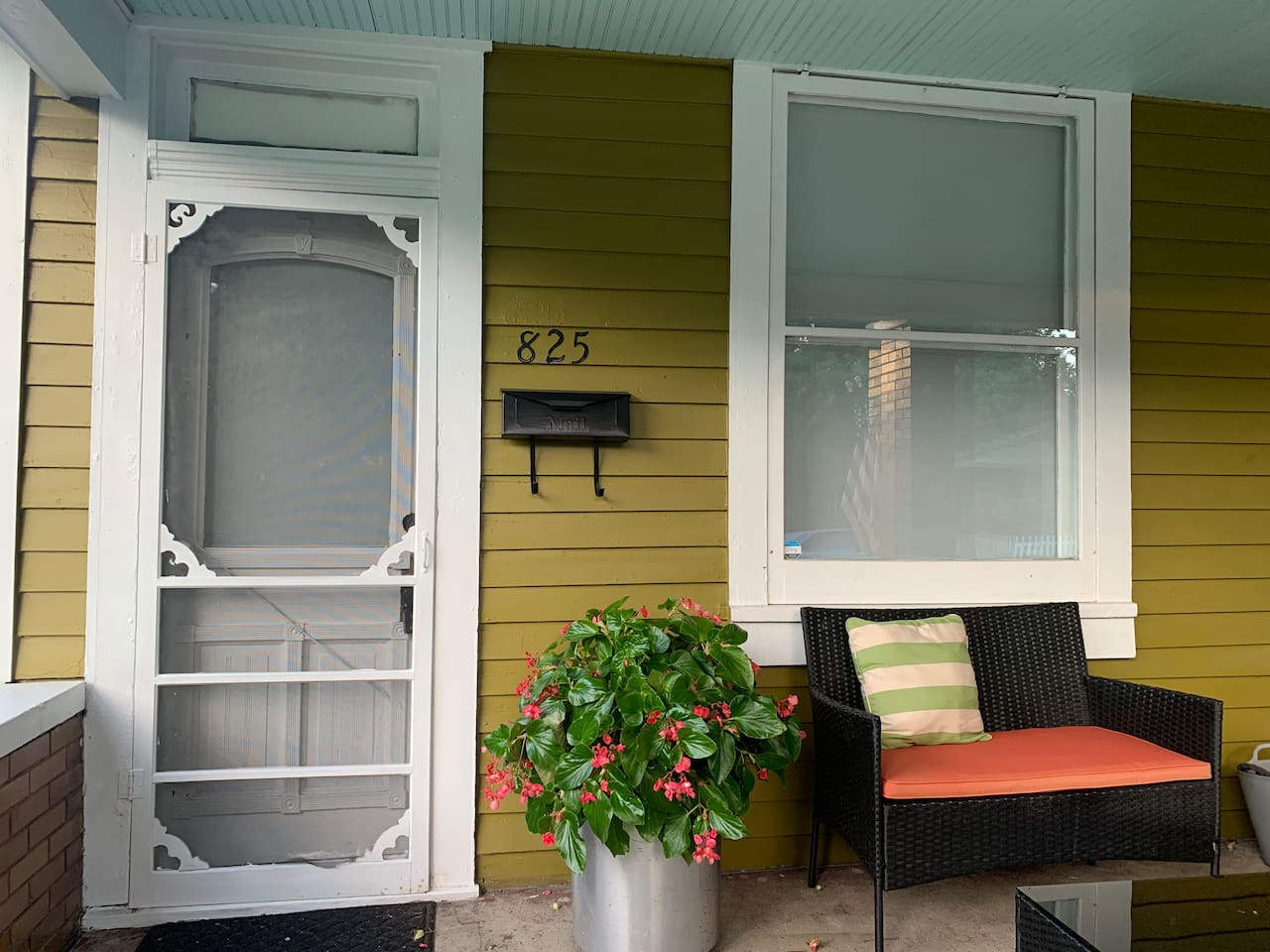 A warm, historic facade with classic Fletcher Place Charm. Welcome Home.