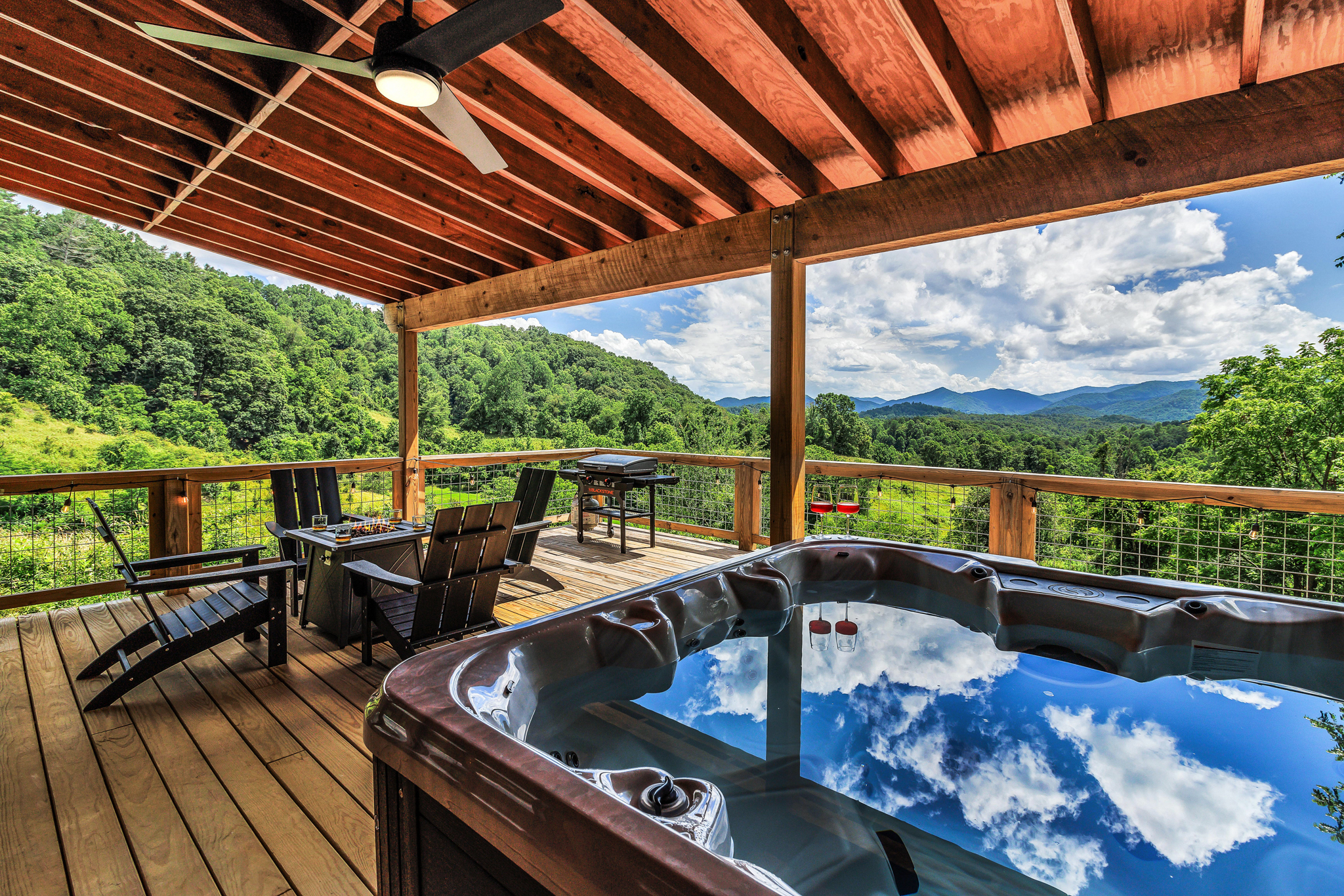 Hot tub with Mountain Views