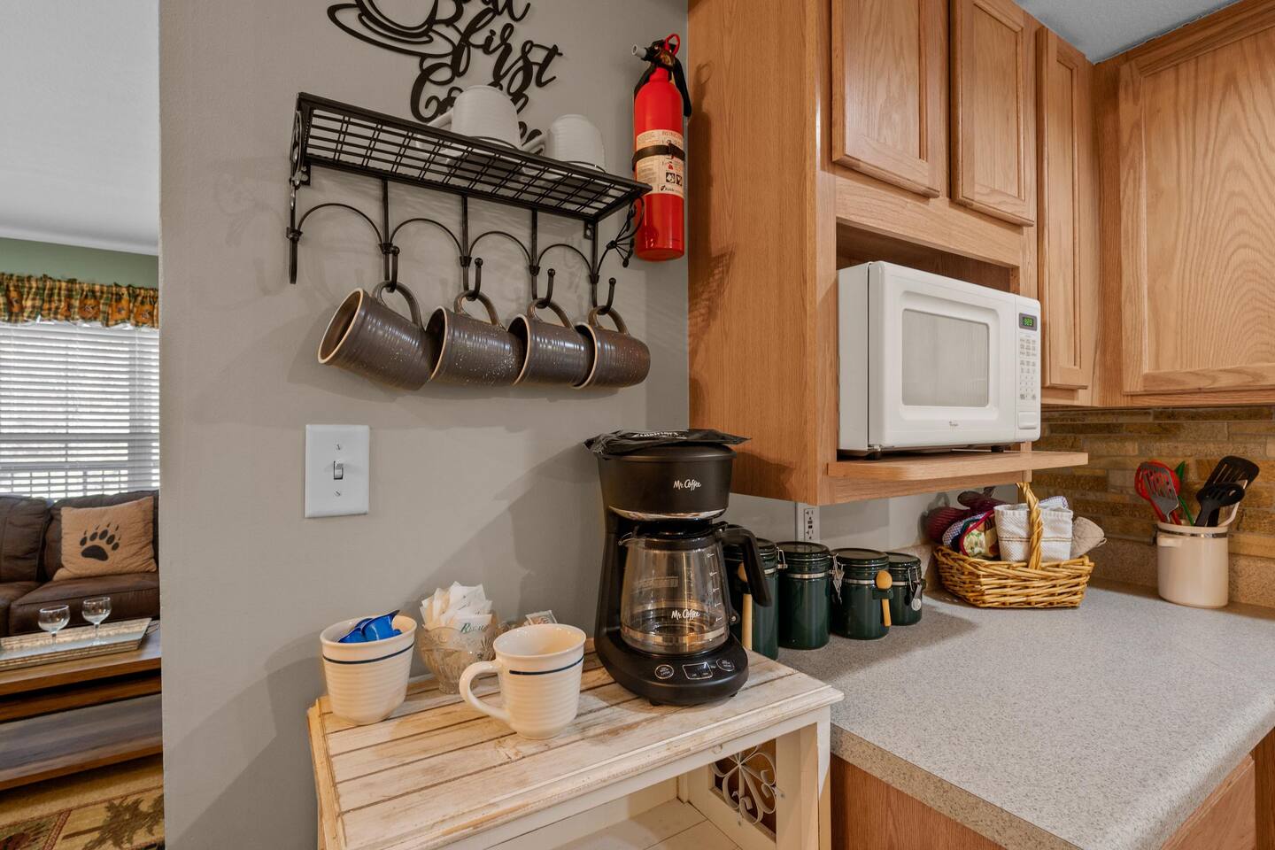 Coffee Bar in kitchen