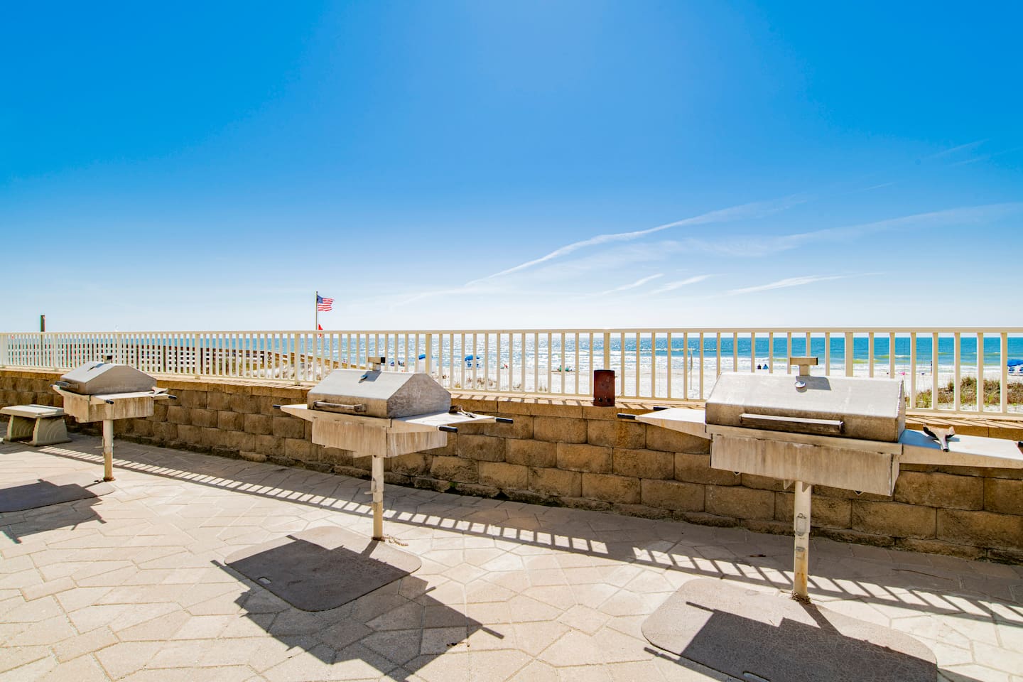 Shared grills to use for something different - can't beat grilling with THIS view.