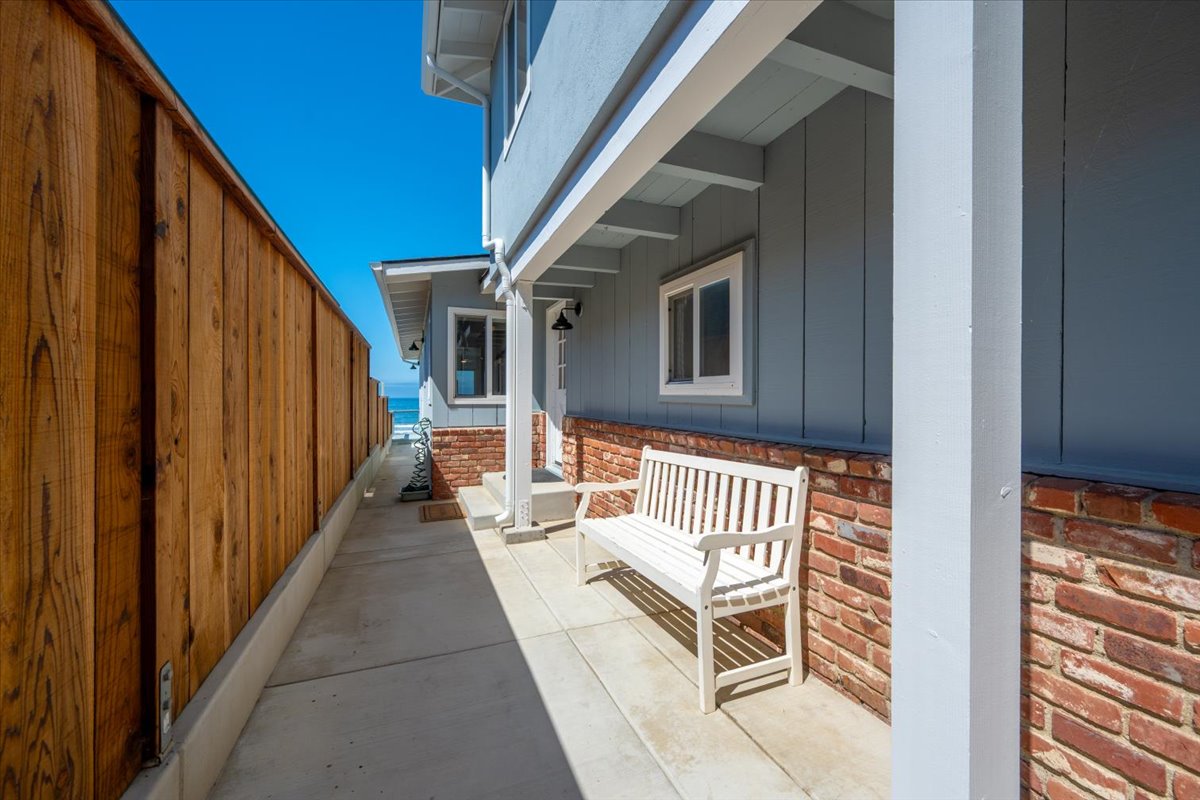Side patio to entry door