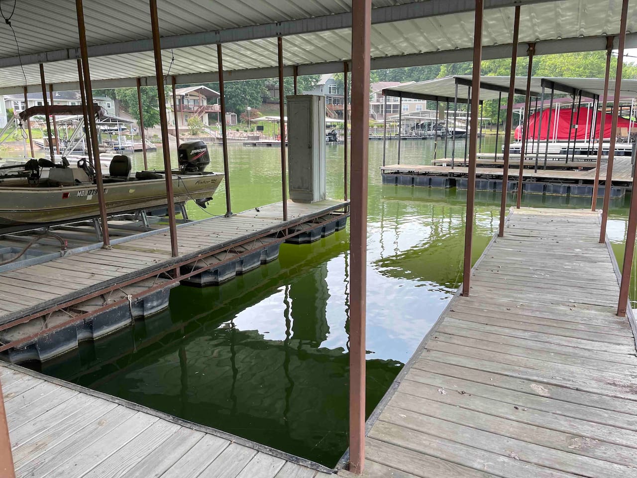 Boat slip, 10’x24’, available in the community dock a short walk away. 