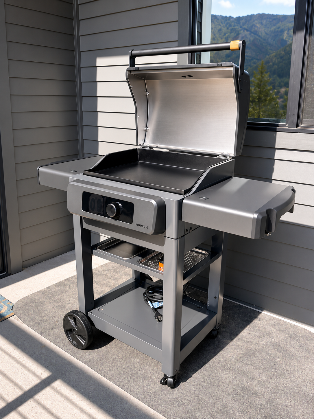 Current brand, electric griddle available for guests. 