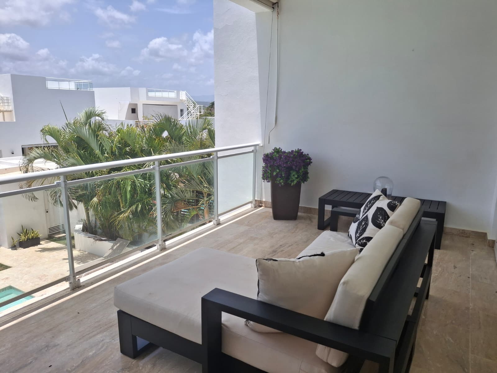 Second floor back balcony