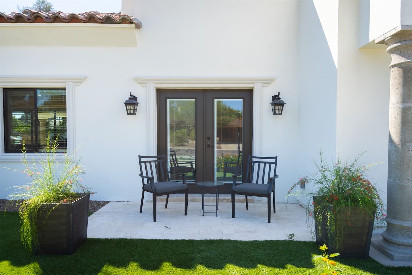 Enjoy the great outdoors! Complete with comfortable chairs and scenic views, it's the perfect place to relax and soak in the atmosphere.