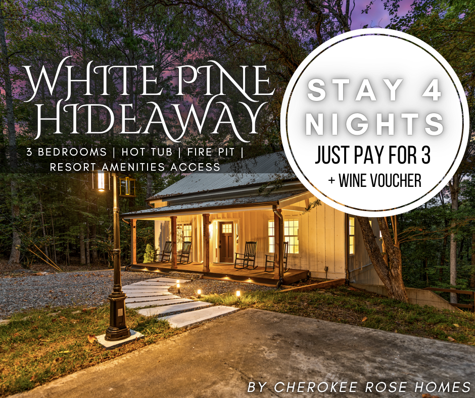 Stay 4 nights and pay for only 3. Valid for stays through April 2026. Send us a message to learn more.