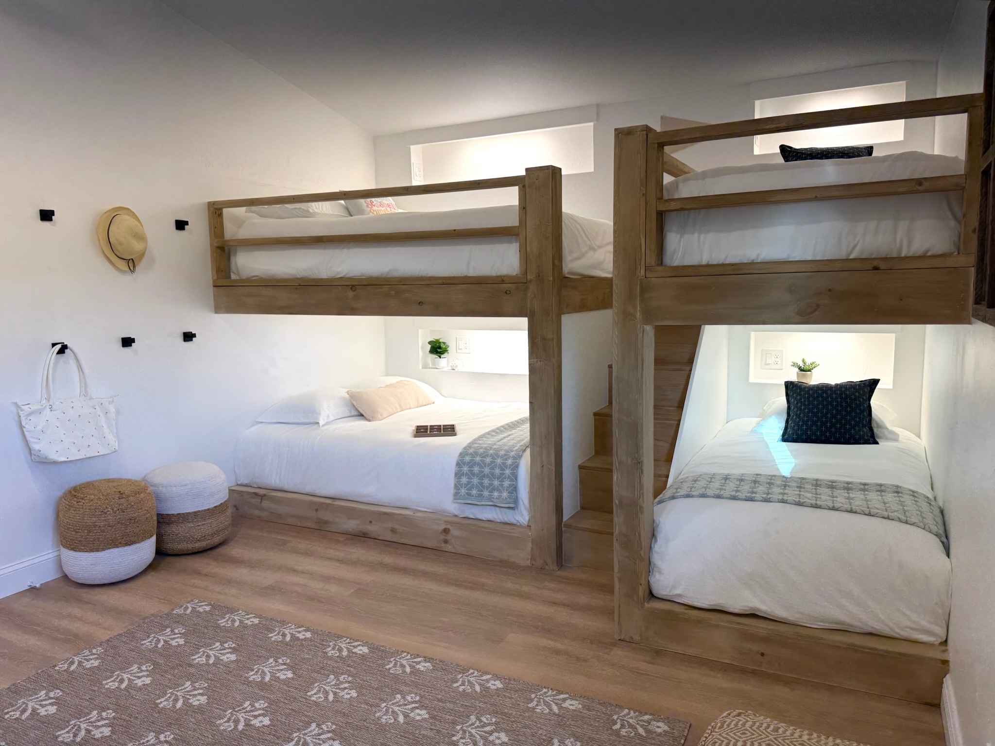 Custom bunks so comfortable that even the parents will second guess where to sleep