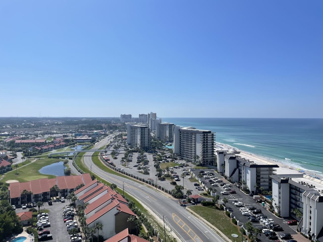 Daytime view from balcony