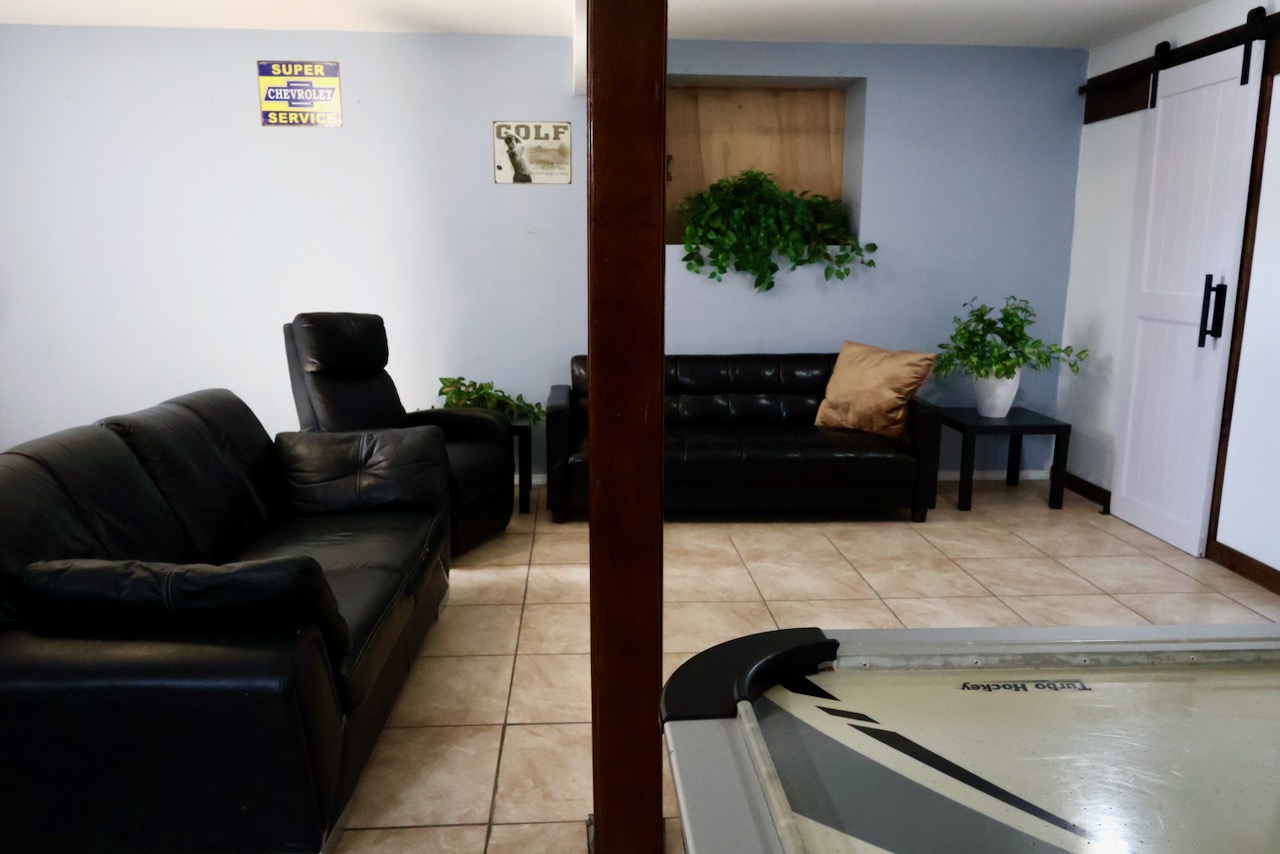 Lots of seating area, Connect4, AirHockey, Pool Table, Bar Area.