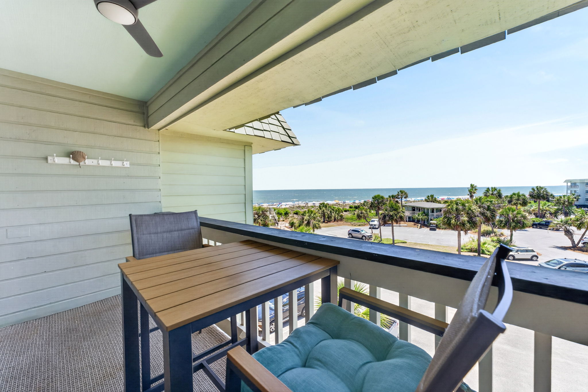 Porch views | Coastal Calm | Sea Cabins 310A, Isle of Palms, SC | IOP Escapes