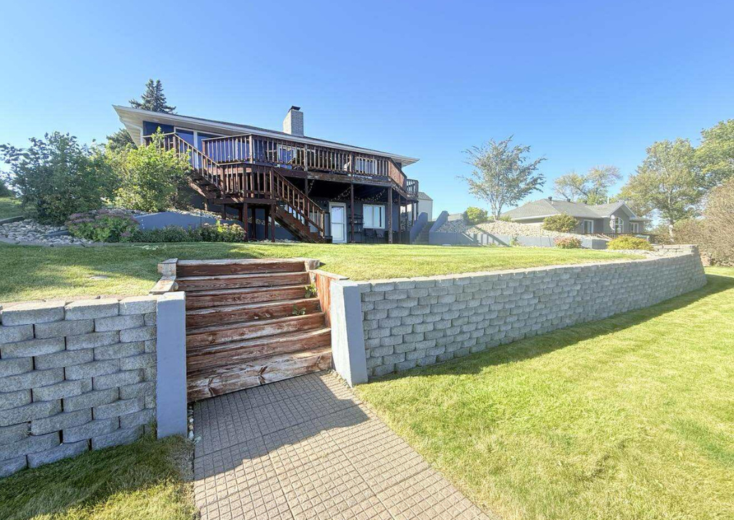 Stairs to go down to the beach.