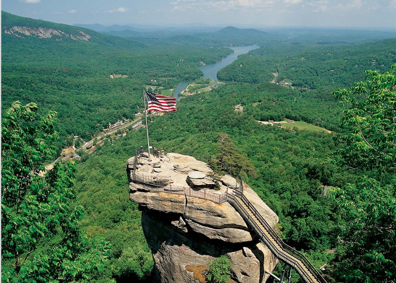Chimney Rock State Park. Hike to the top or take elevator built inside the mountain and enjoy the views. 7–10-minute drive from the cabin