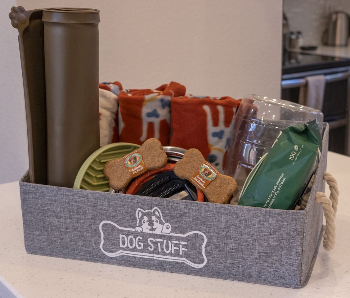 Pet-friendly touches make it easier to bring your dog along for the stay.