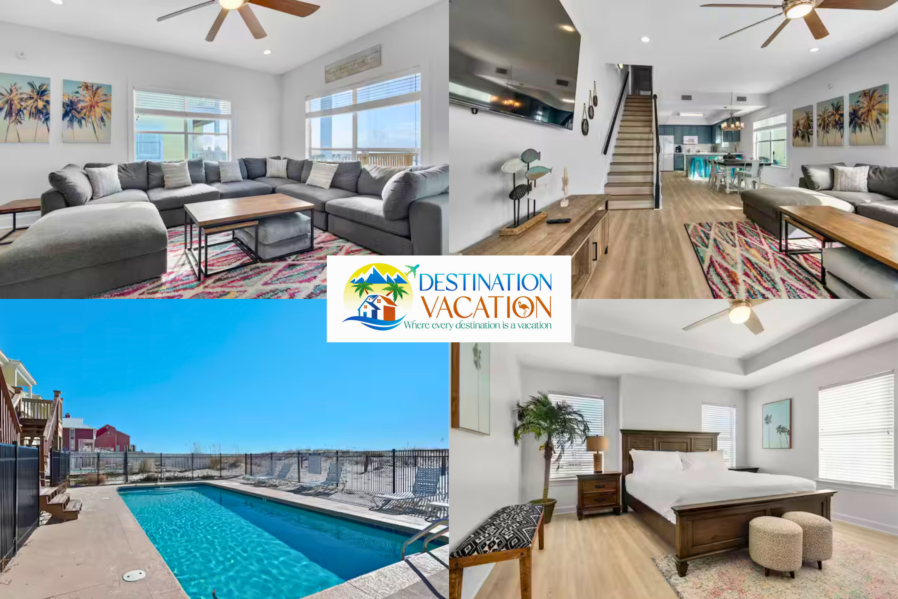 Spacious coastal retreat with private pool and beachfront views.