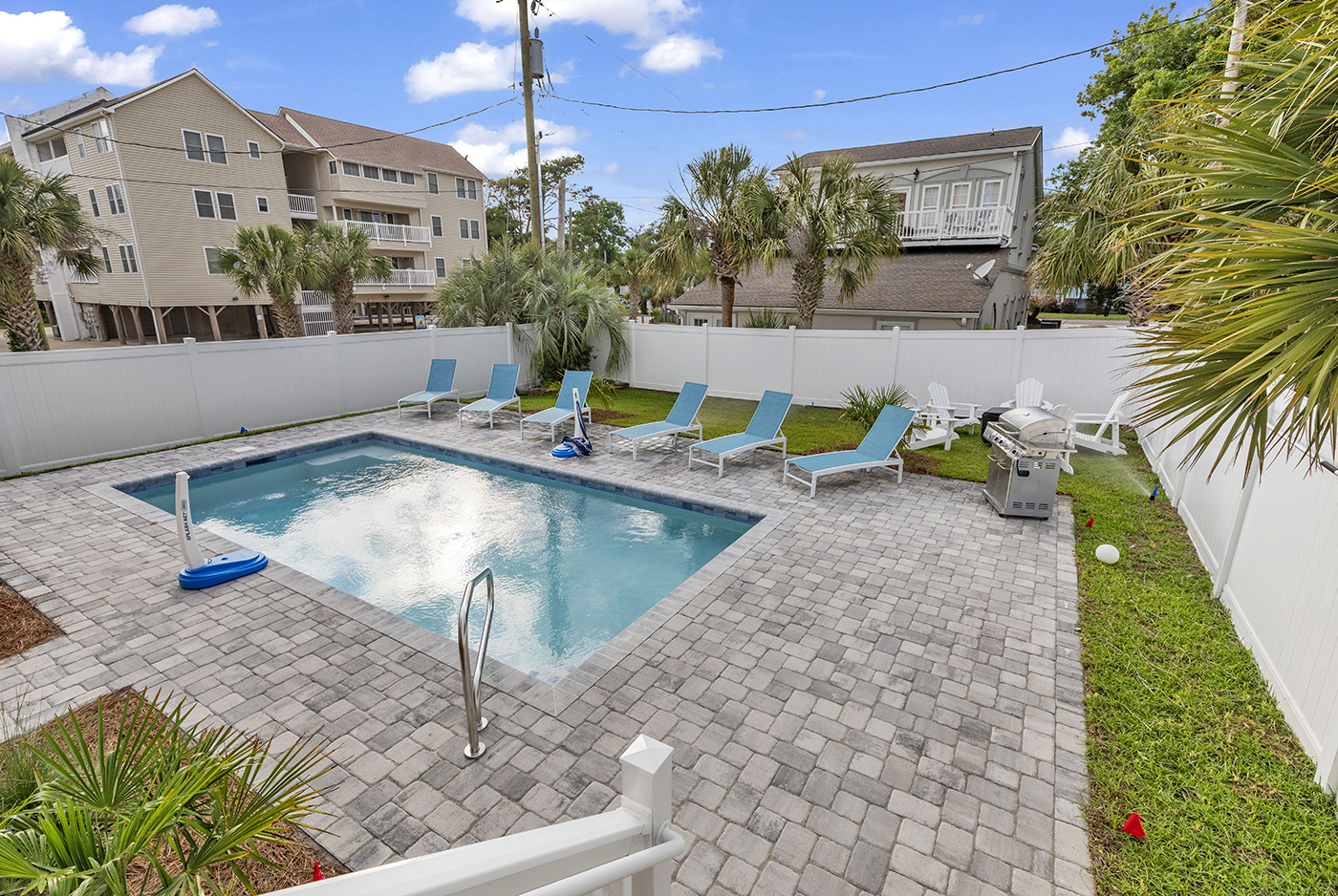 Experience the epitome of relaxation with our captivating swimming pool and inviting fire pit. Whether you're cooling off with a refreshing dip or cozying up by the fire's warmth, every moment promises enjoyment. Welcome to your personal oasis