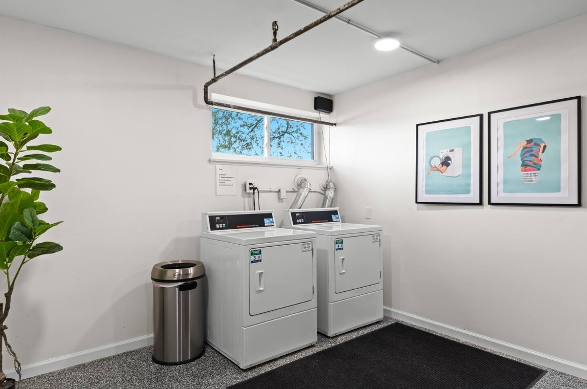 Freshen up your wardrobe with ease—our laundry area is equipped with commercial dryers and a relaxing atmosphere.