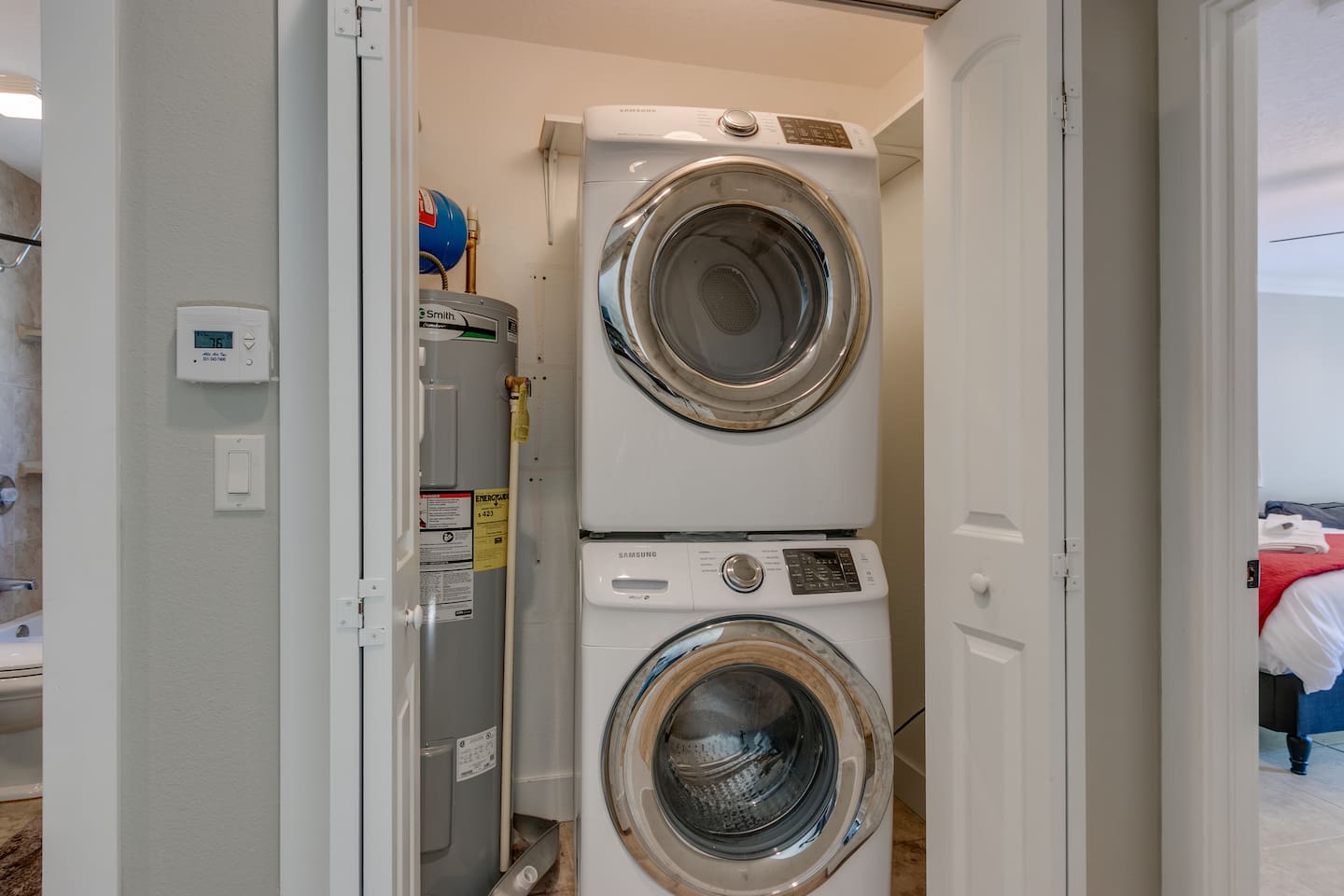 Full Size Washer and Dryer with Detergent Provided