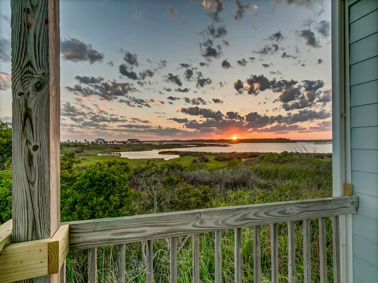 Sunset views from the balcony