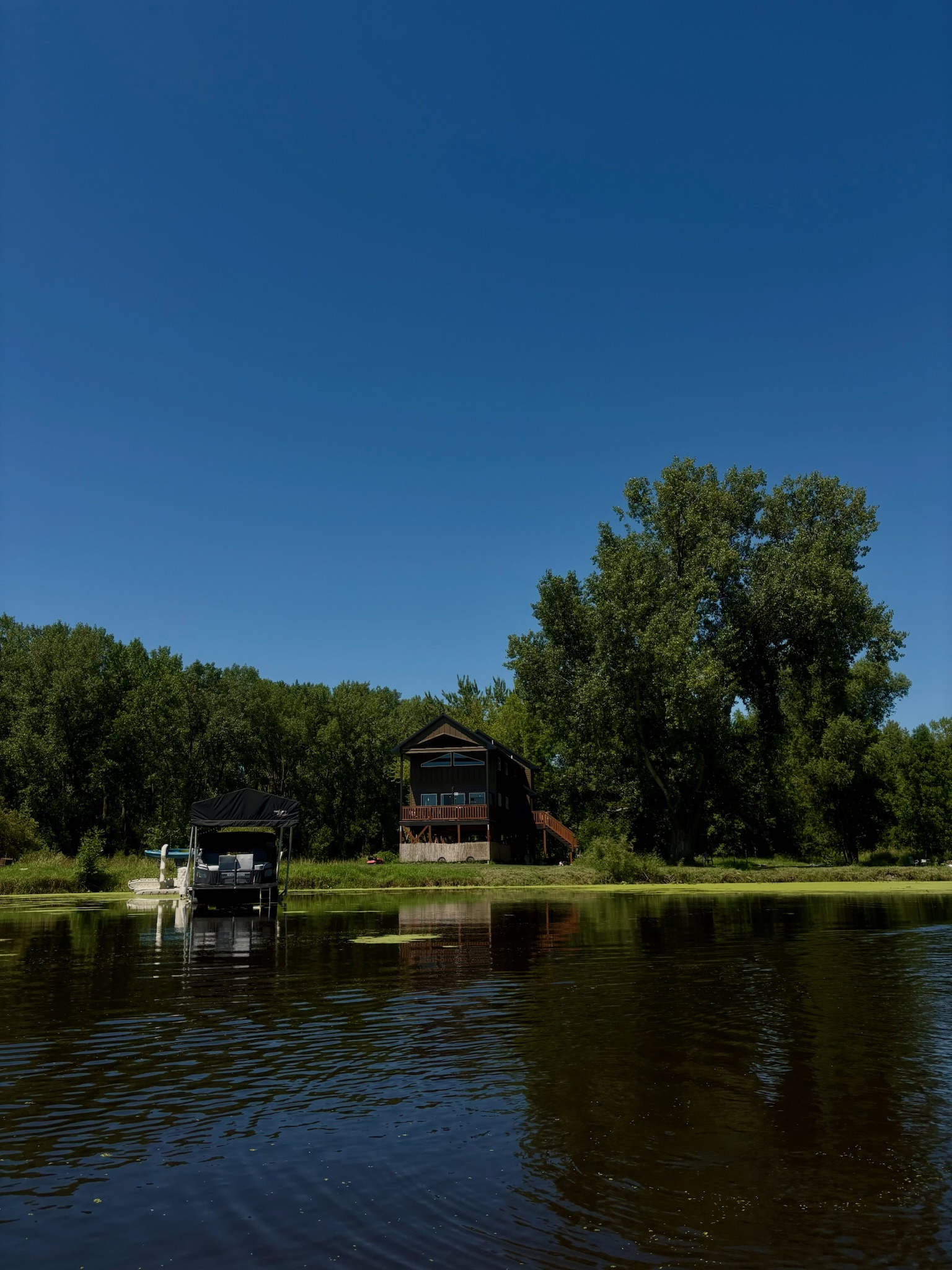 Enjoy 300ft of lakefront on our 10 acre property