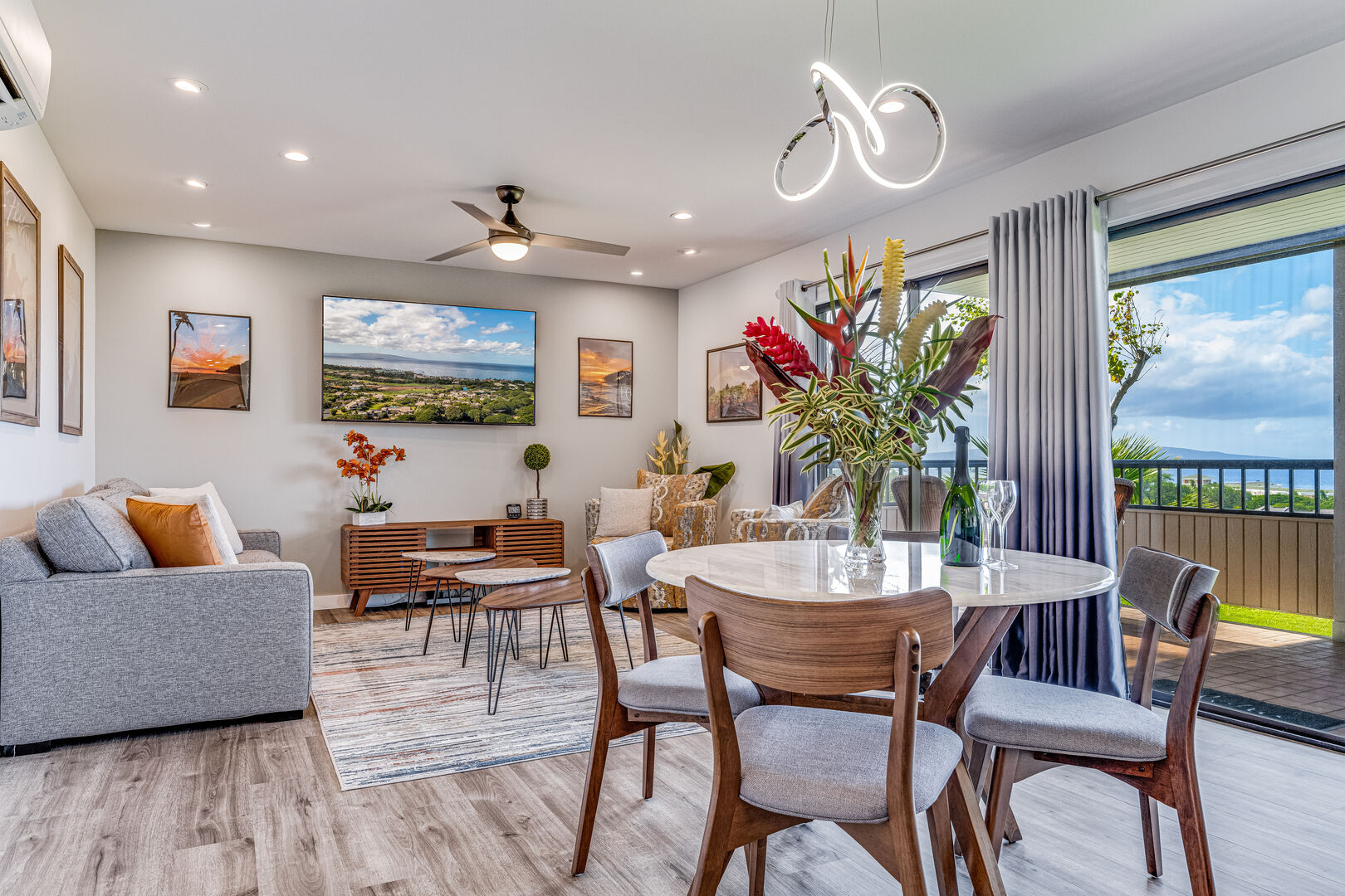 Living and dining area