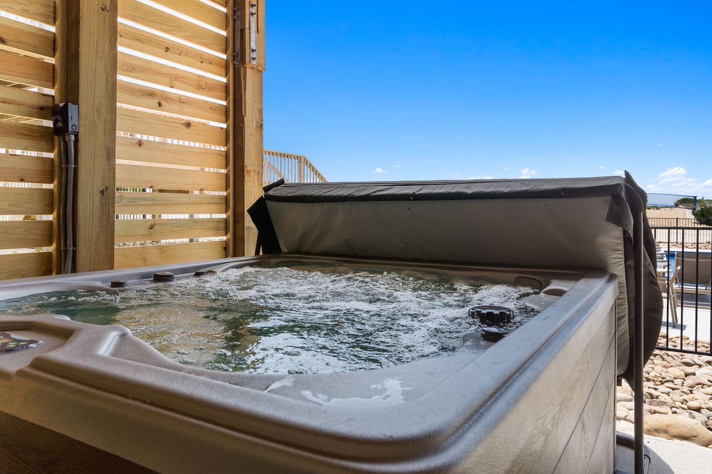 Pool or hot tub? The good news is you don’t have to choose. While some guests enjoy a refreshing swim, others can kick back in the private 6-person hot tub - everyone wins at Zen.