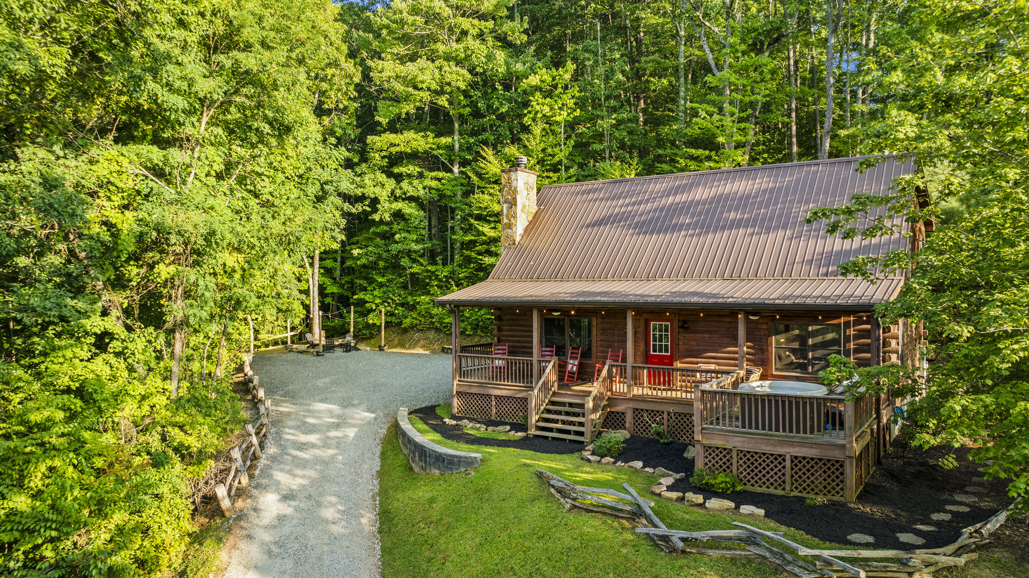 The Adelaide Cabin - tucked away in the mountains but just 15 minutes from downtown Bryson City.