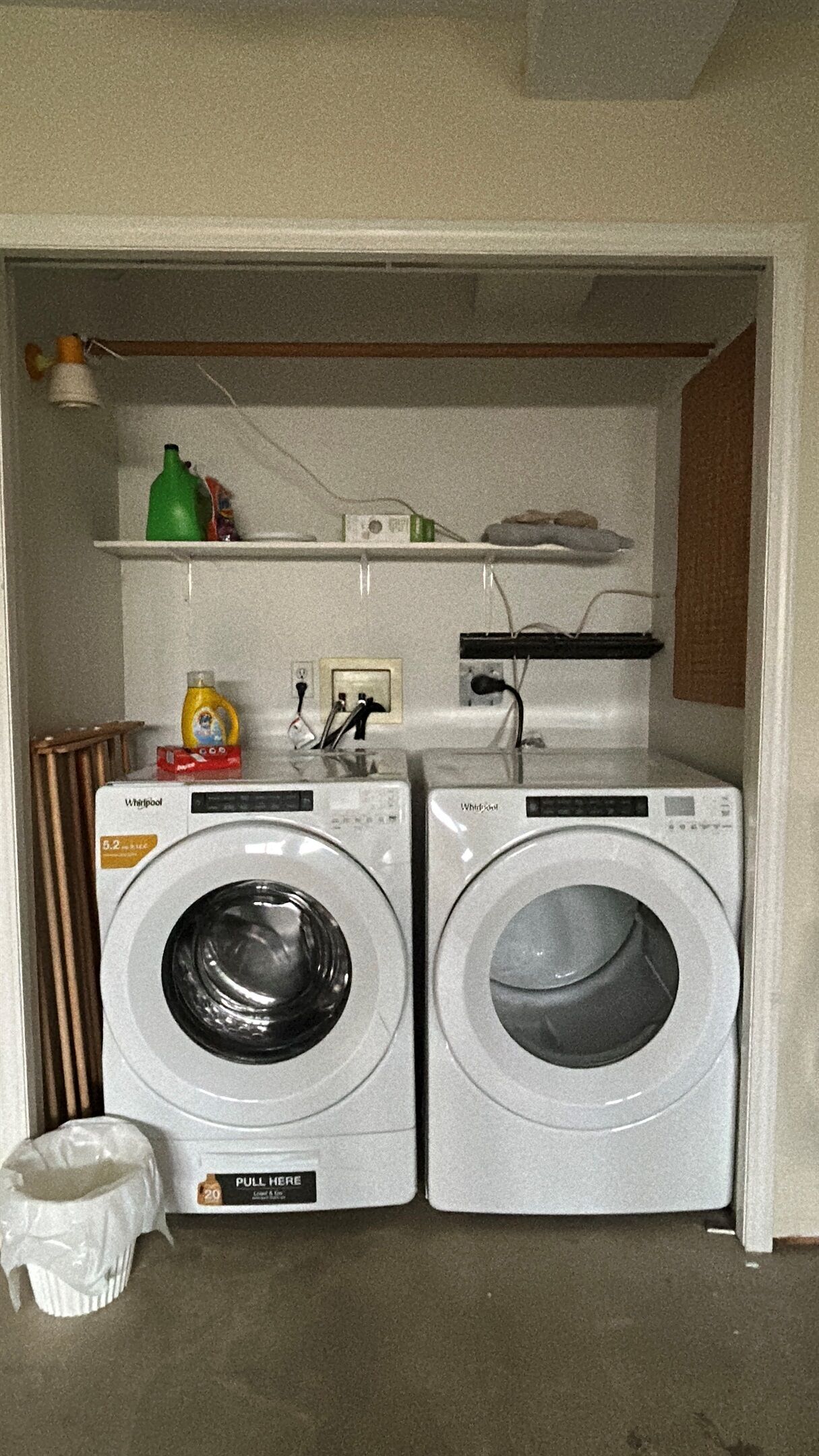 Full Laundry in garage