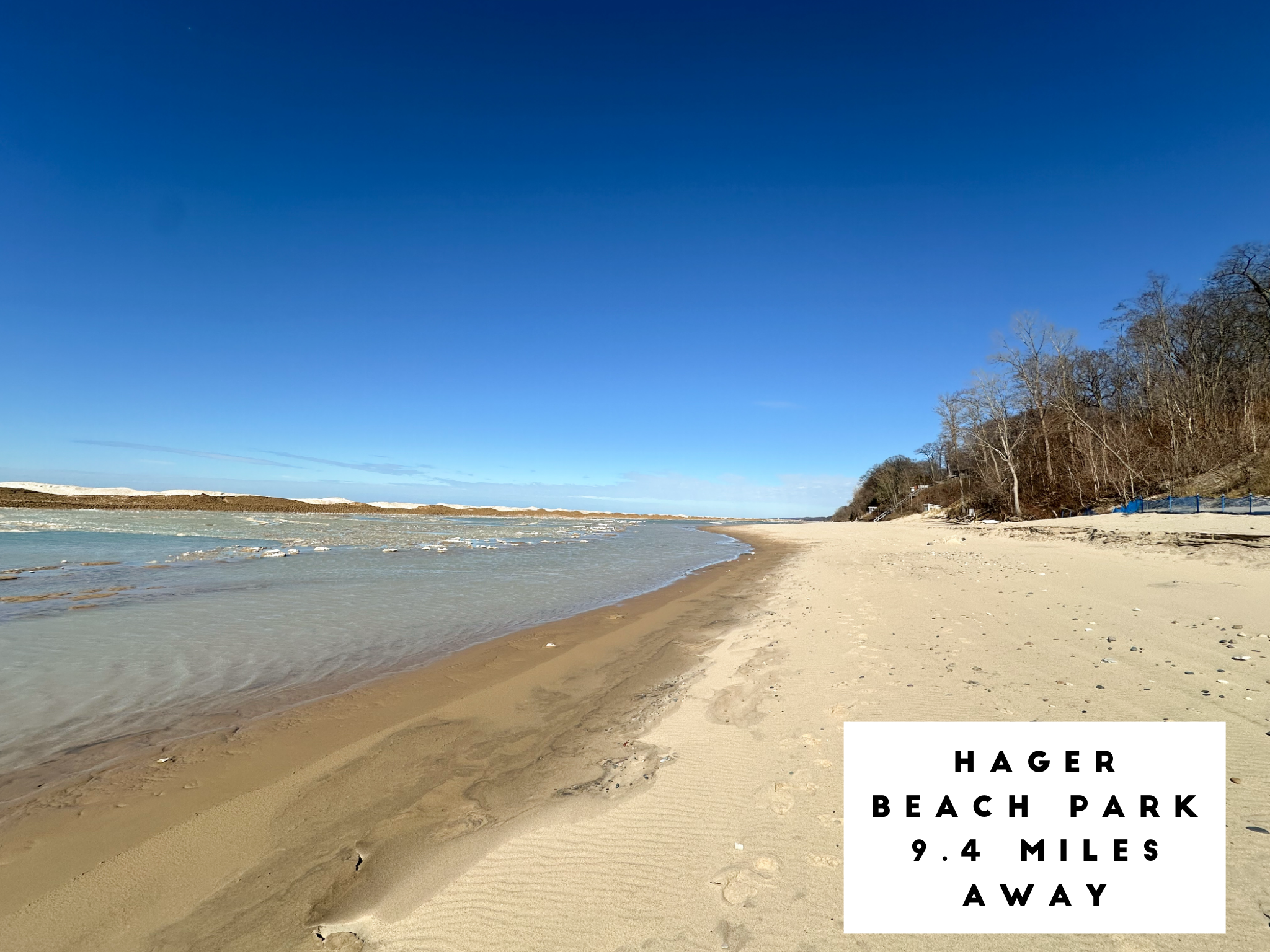 Enjoy this beautiful Lake Michigan beach & others just a short drive away.