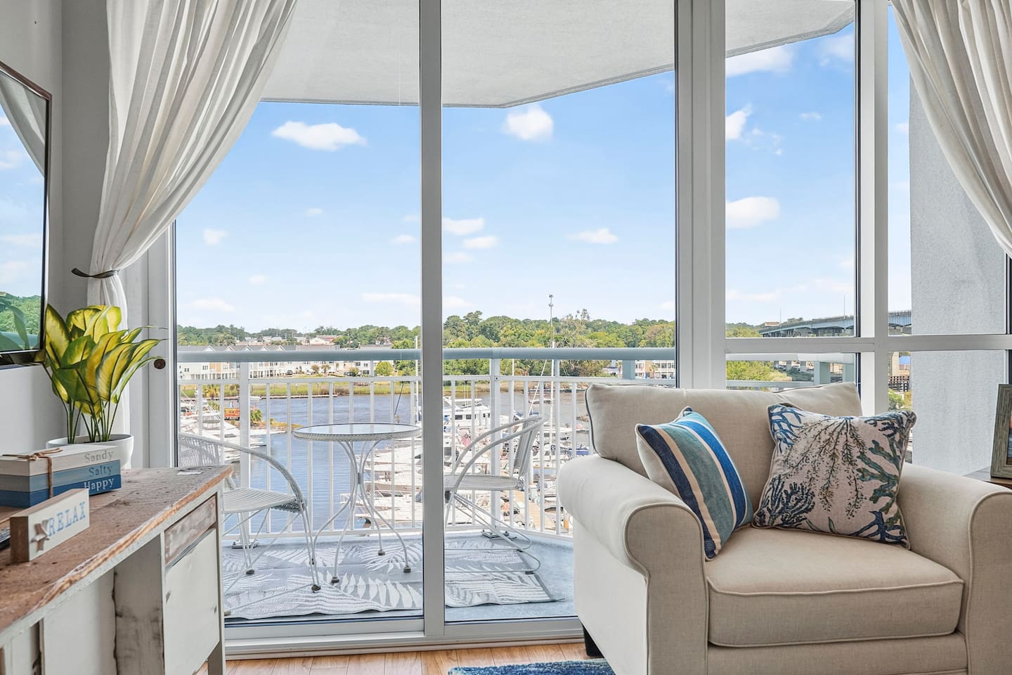 Peaceful waterfront escape