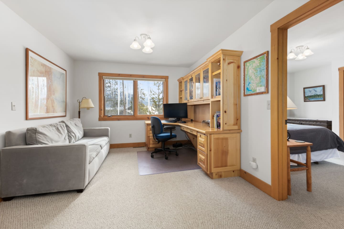 Upstairs Office with Monitor