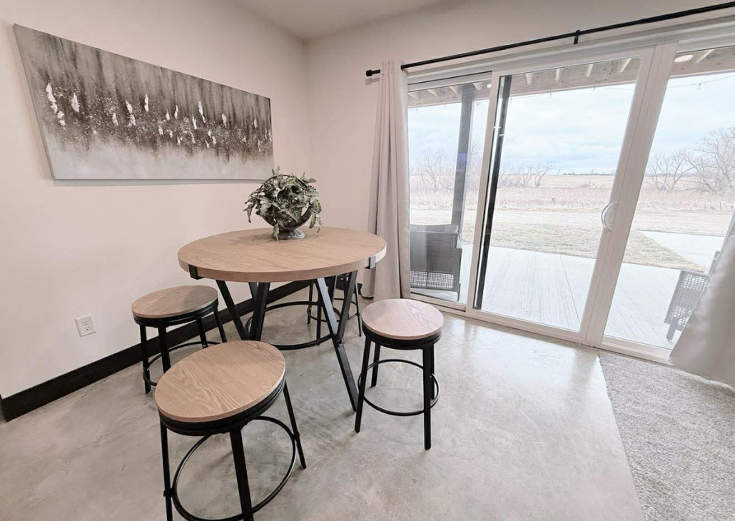 View of dining area.