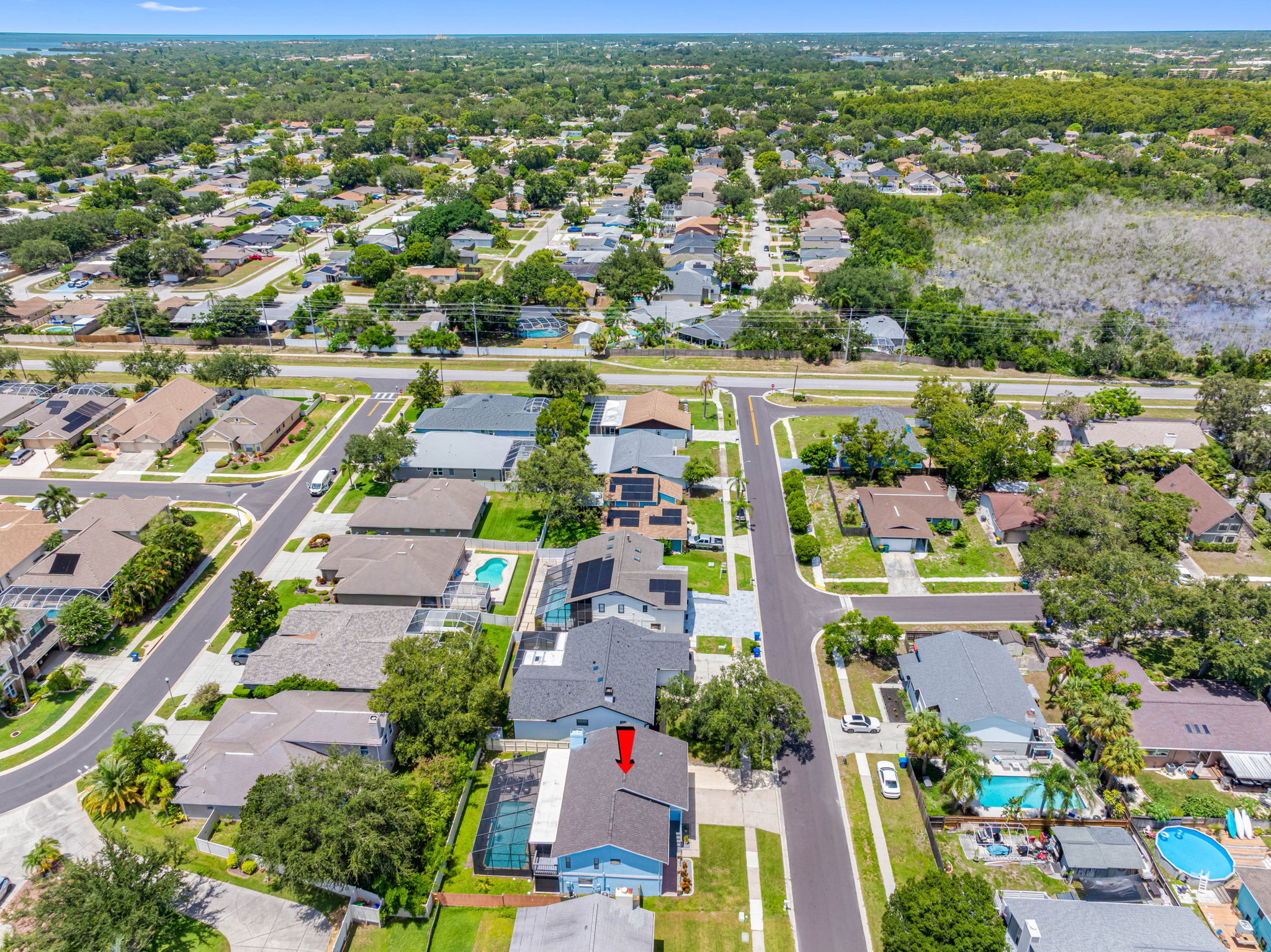 Aerial View of the Neighborhood