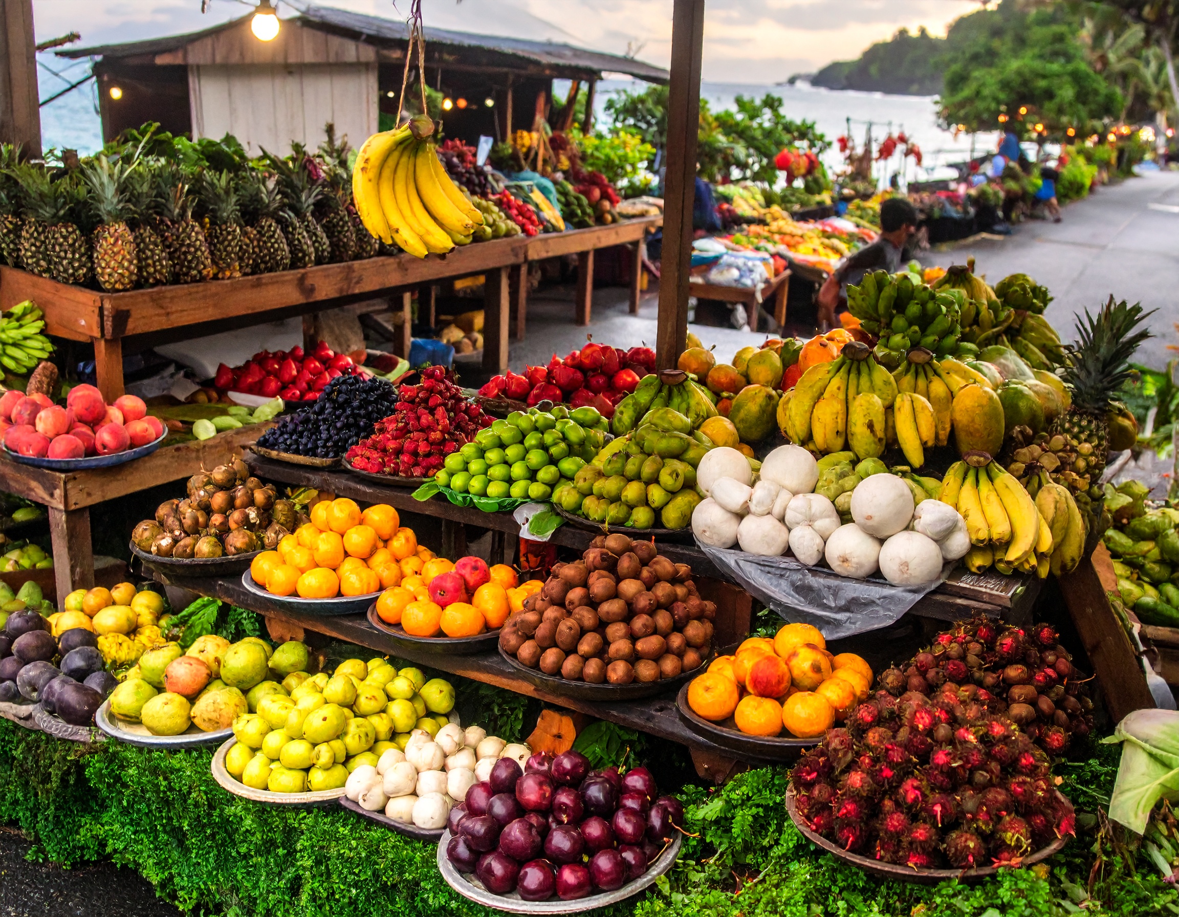 enjoy fresh local produce at nearby fruit stands