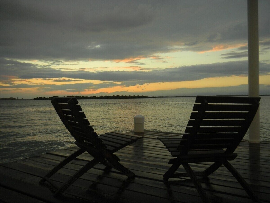 Watch the sunset from the end of your deck.  Watch for dolphins, manatees, fish and sea birds.
