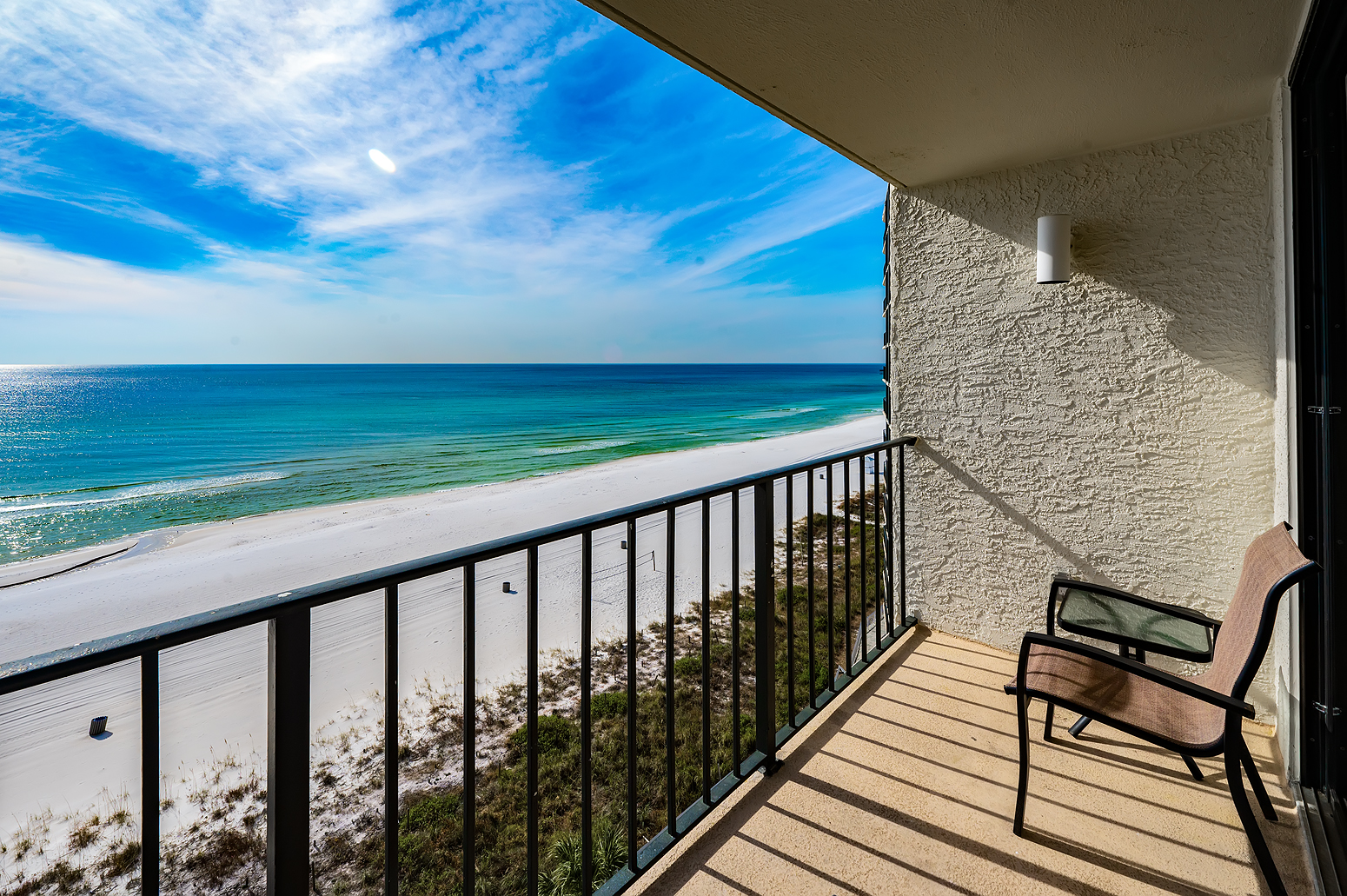 Gulf front balcony