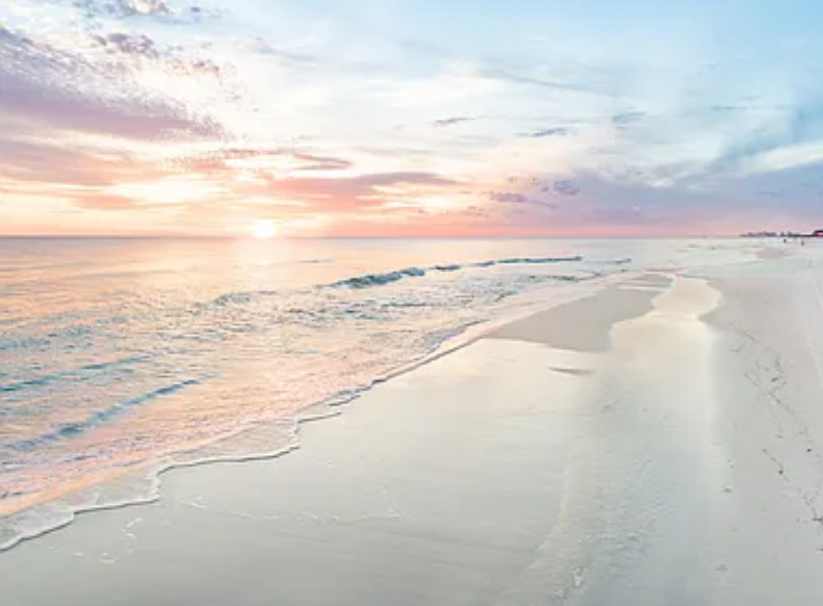 Seagrove Beach at sunset